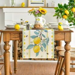 Lemon Pattern Table Runner